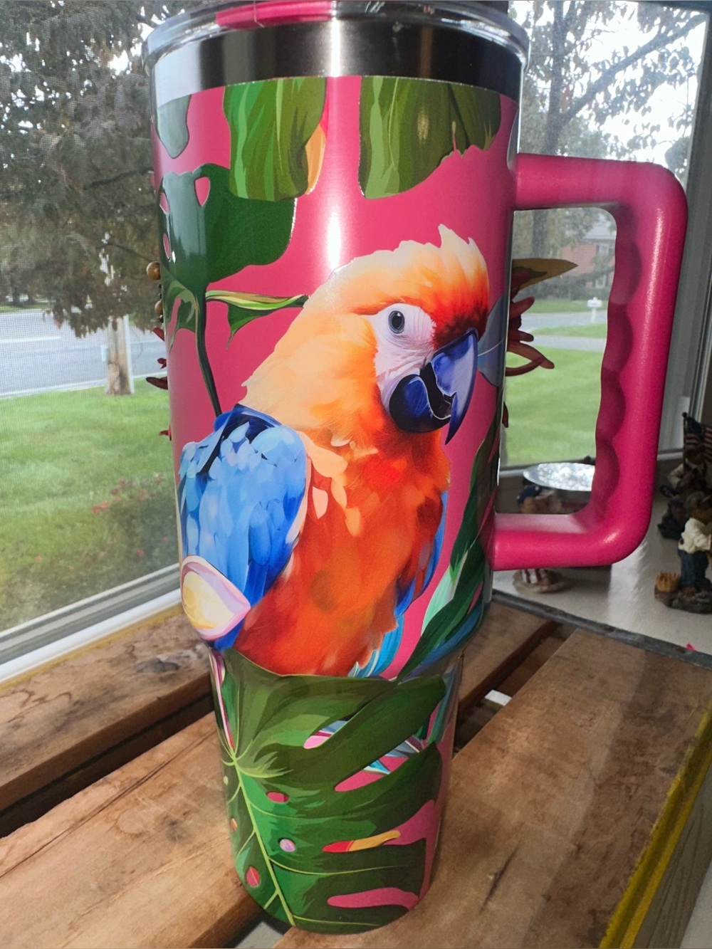 40oz. Parrot Stainless Steel Insulated Tumbler by Ashland ~ New - Picture 2 of 10